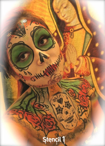 stencil1_sugarskull_girl_tattoo_makeup