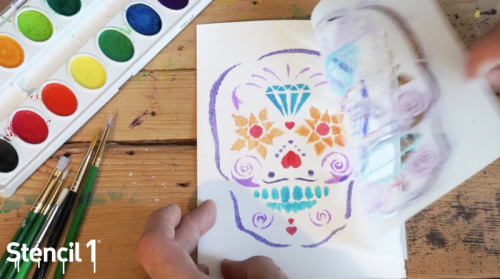 watercolor_cards_sugar_skull_stencil