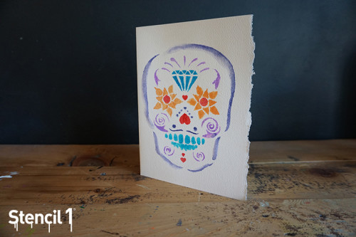 watercolor_cards_sugar_skull_stencil2