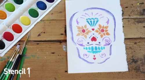 watercolor_cards_sugar_skull_stencil3