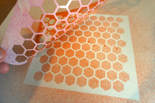 hexagon_mixed media_2