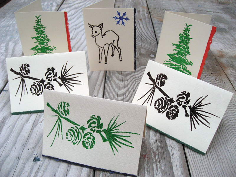 Hand-made cards make the perfect presentation for gifts on Christmas!