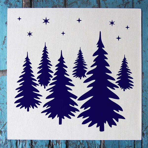 Winter Holiday 5 Pack Stencil Set Stencil 1