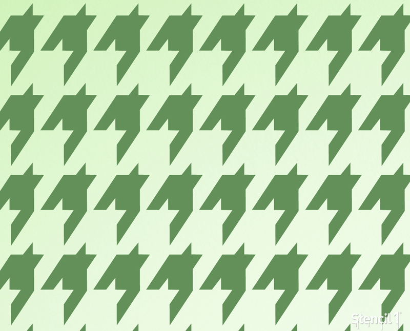 green houndstooth