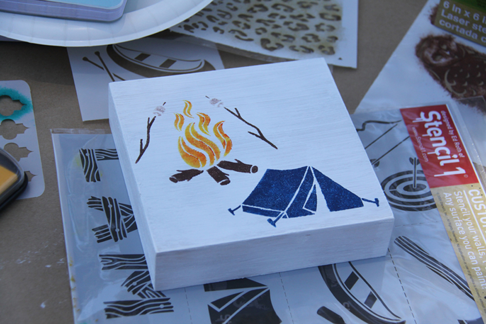 Camp Fire Stencil – Small