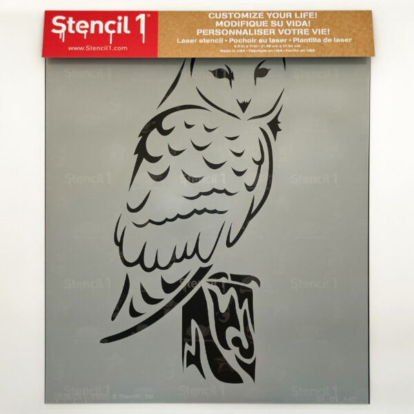 Barn Owl Stencil (8.5″x11″) | Stencil 1