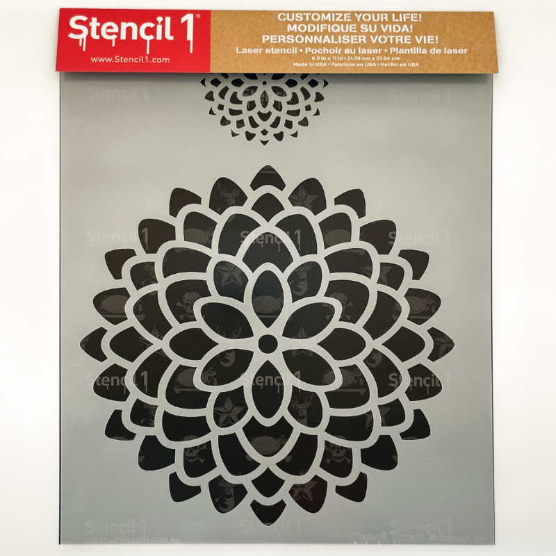 Mandala 3 Stencil Geometric Circle Shape Star 8.5 x 11 Reusable