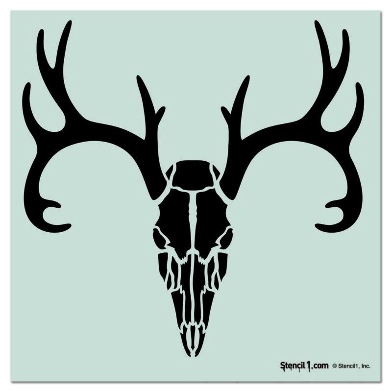 Deer Skull Stencil (11"x11") Stencil 1