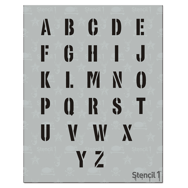 Industrial Stencil Font Letter Stencils Alphabet Stencils Stencils | My ...