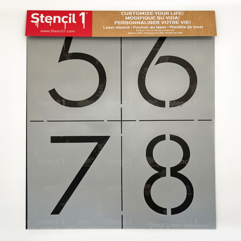 Futura Number Stencil Set