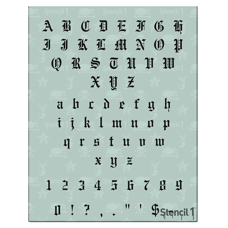 Free Printable SVG Letter Stencils & Number Stencils - Stencil Letters Org
