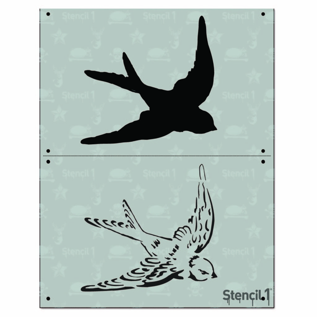 Swallow two-layer stencil | Stencil 1