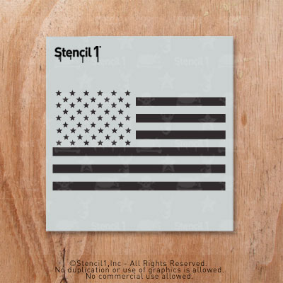 Flag Stencil – Small | Stencil 1