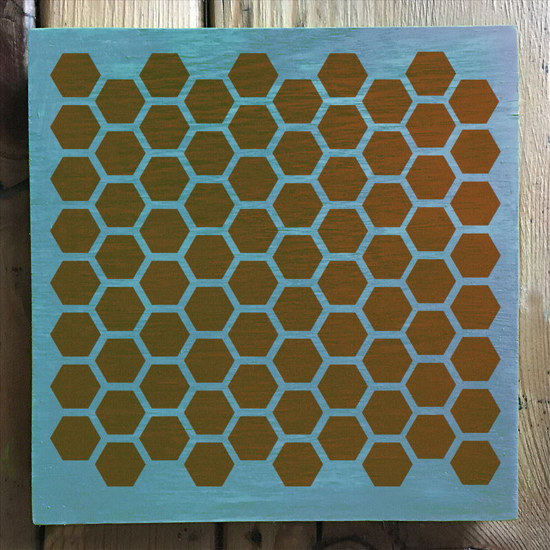 Self-adhesive stencils - Hexagons S