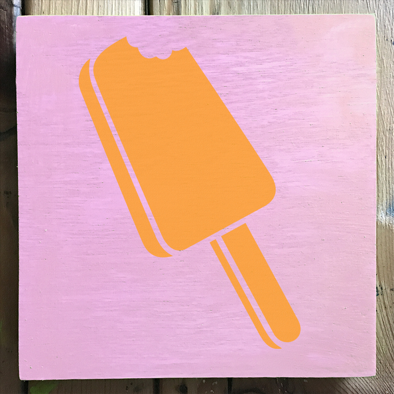 Ice Cream 4 Stencil -Small (5.75″x6″)