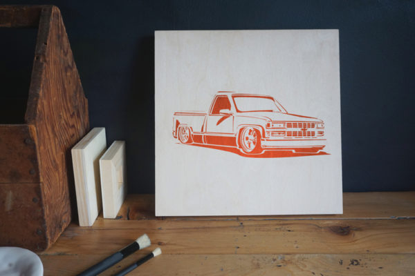 Lowrider Stencil (8.5"x11") | Stencil 1