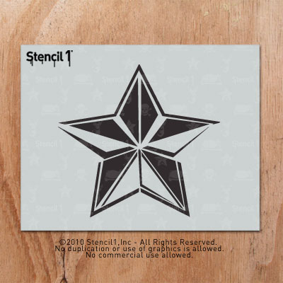 Star Stencil (8.5"x11") | Stencil 1