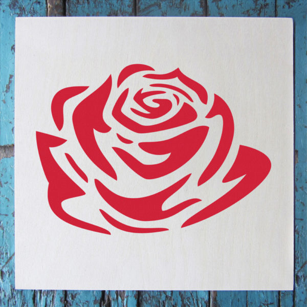 Tattoo Rose Stencil -Small (5.75″x6″) | Stencil 1