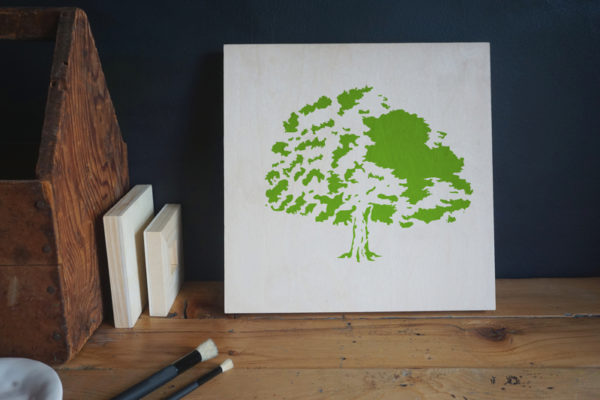 Oak Tree Stencil (8.5″x11″) | Stencil 1