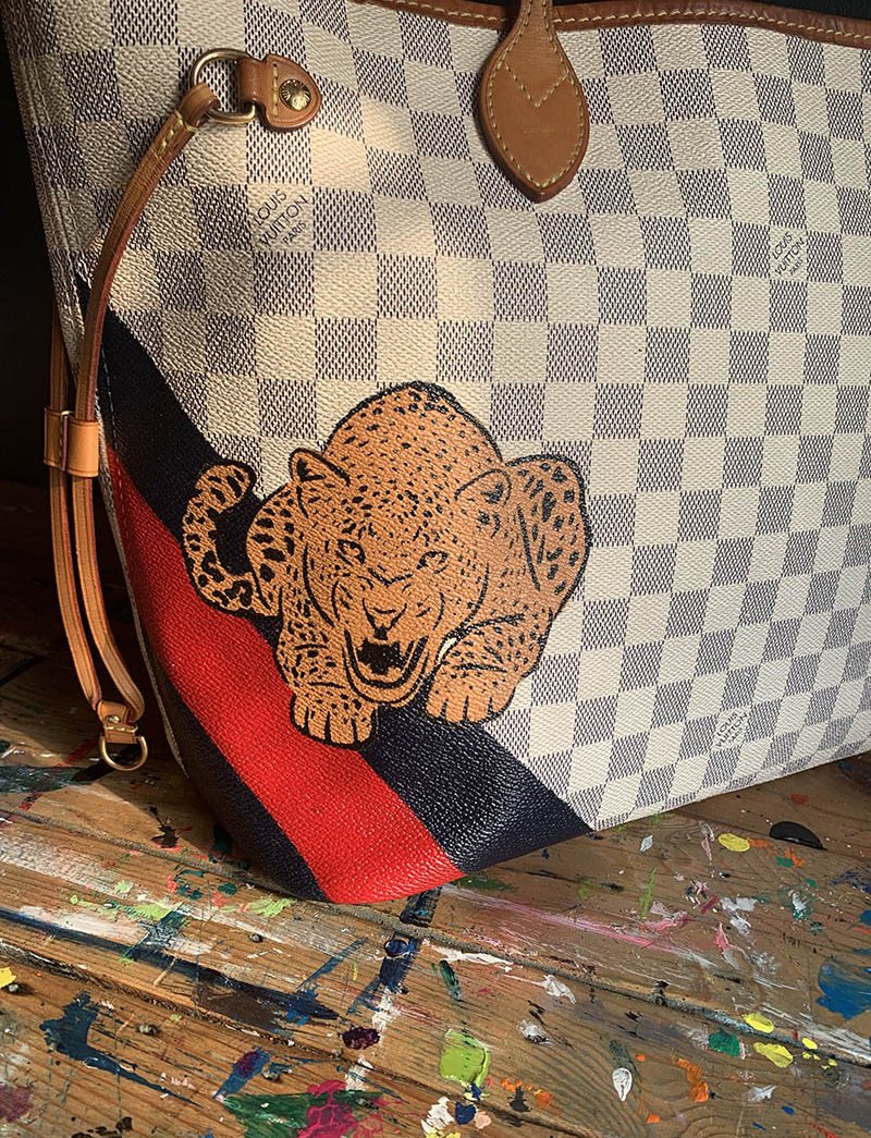 Custom Painting on LV or Any Branded Bag. Louis Vuitton Custom 