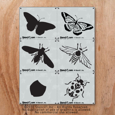 Bugs Stencil 3-pack, two-layers | Stencil 1