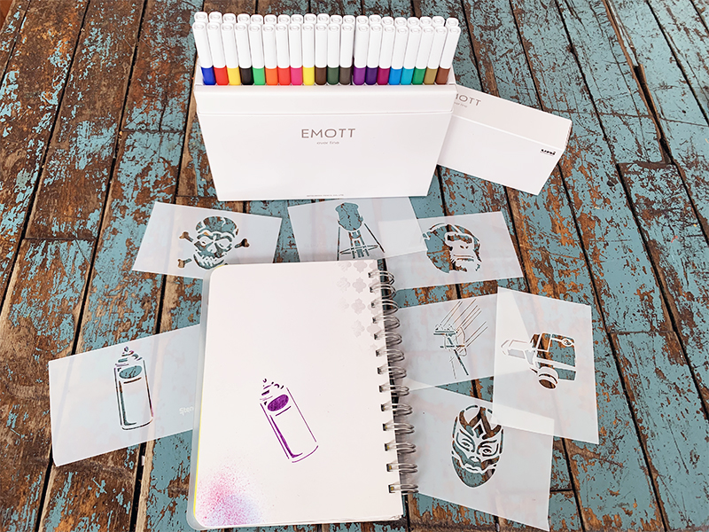 Urban Bullet Journaling 8 Pack Stencils