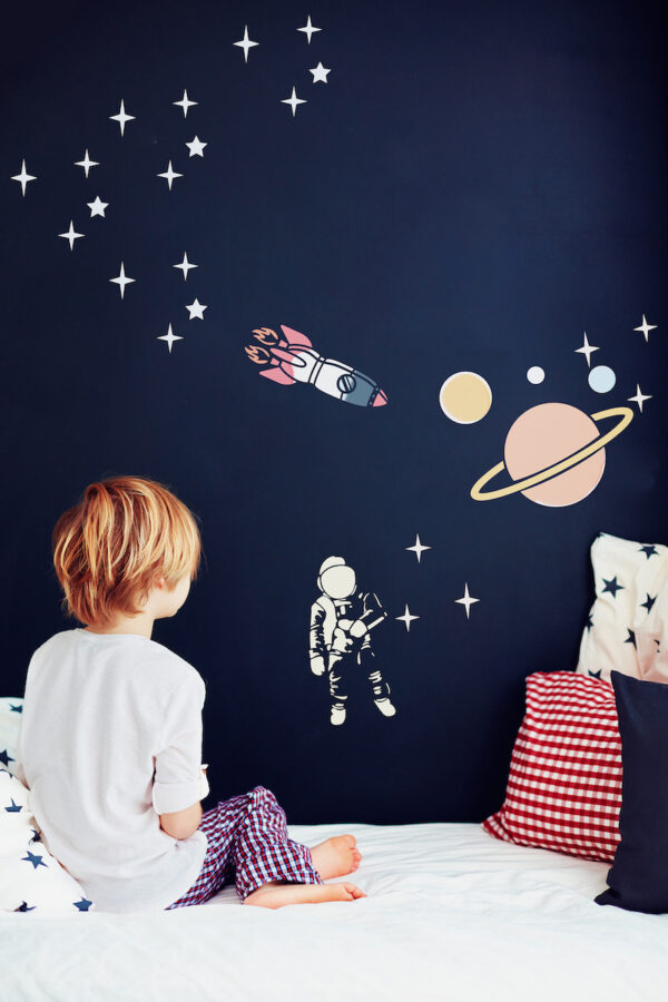 Space Theme 4-Pack Stencil Set (4 PC -8.5″x11″ each) | Stencil 1