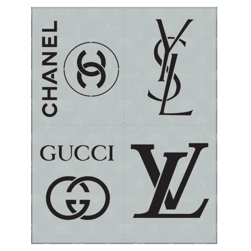 Louis Vuitton Stencil Printable