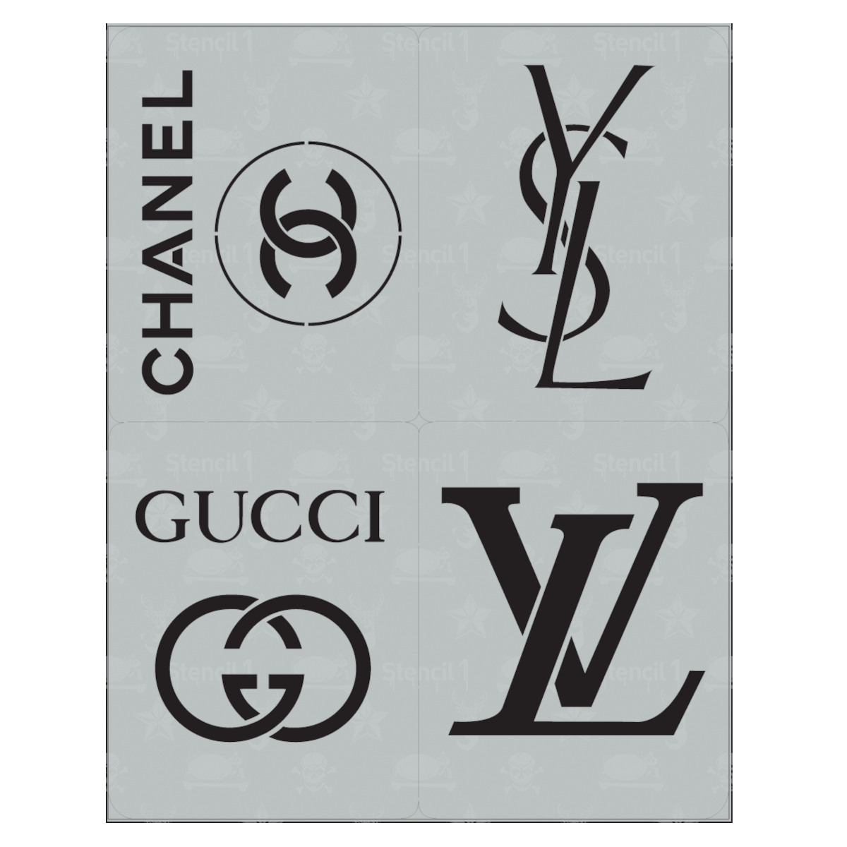 Stencil logo, Free stencils, Louis vuitton pattern