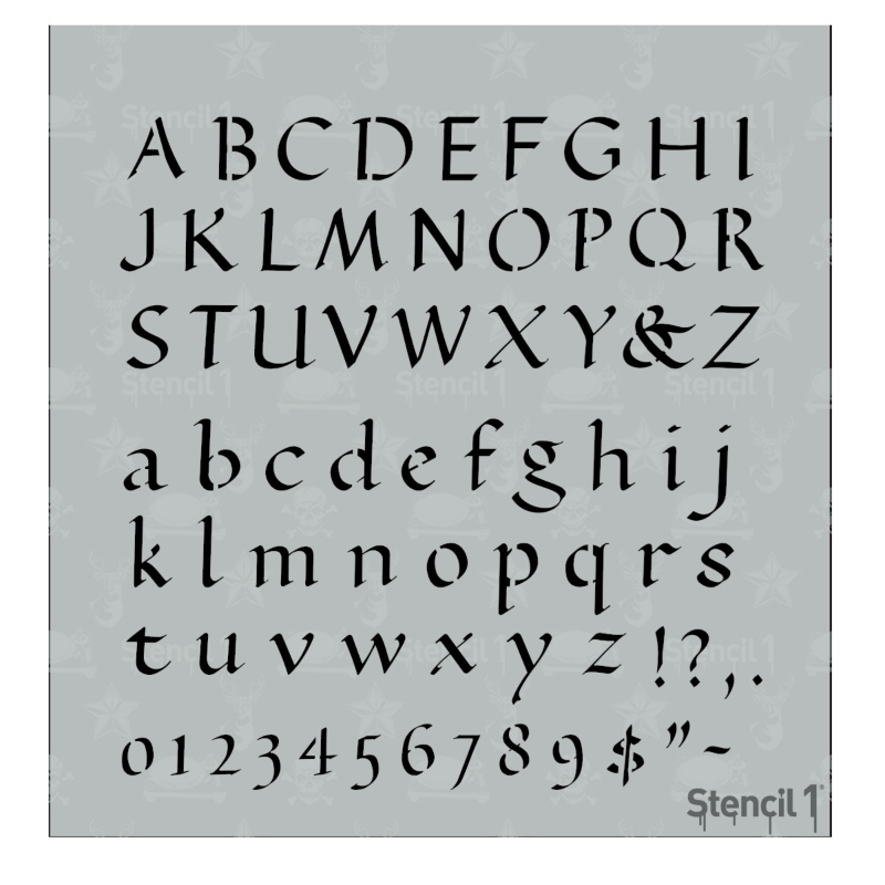 How To Stencil with Small Alphabet Stencils 