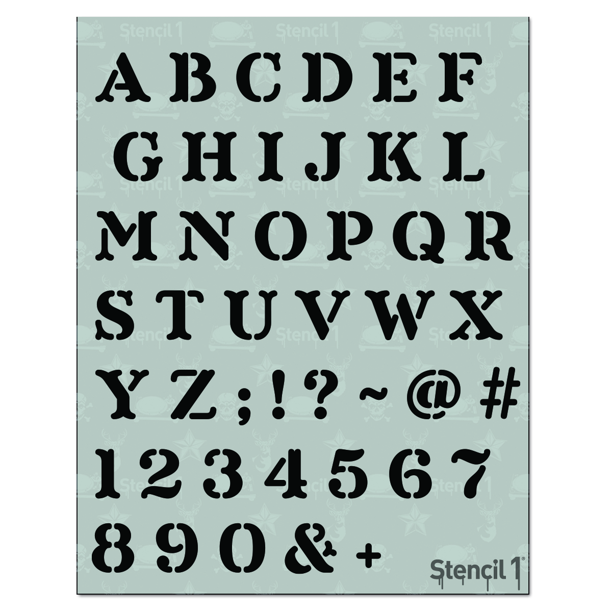 Paper Craft Sticker Numbers Texture Metallic Font