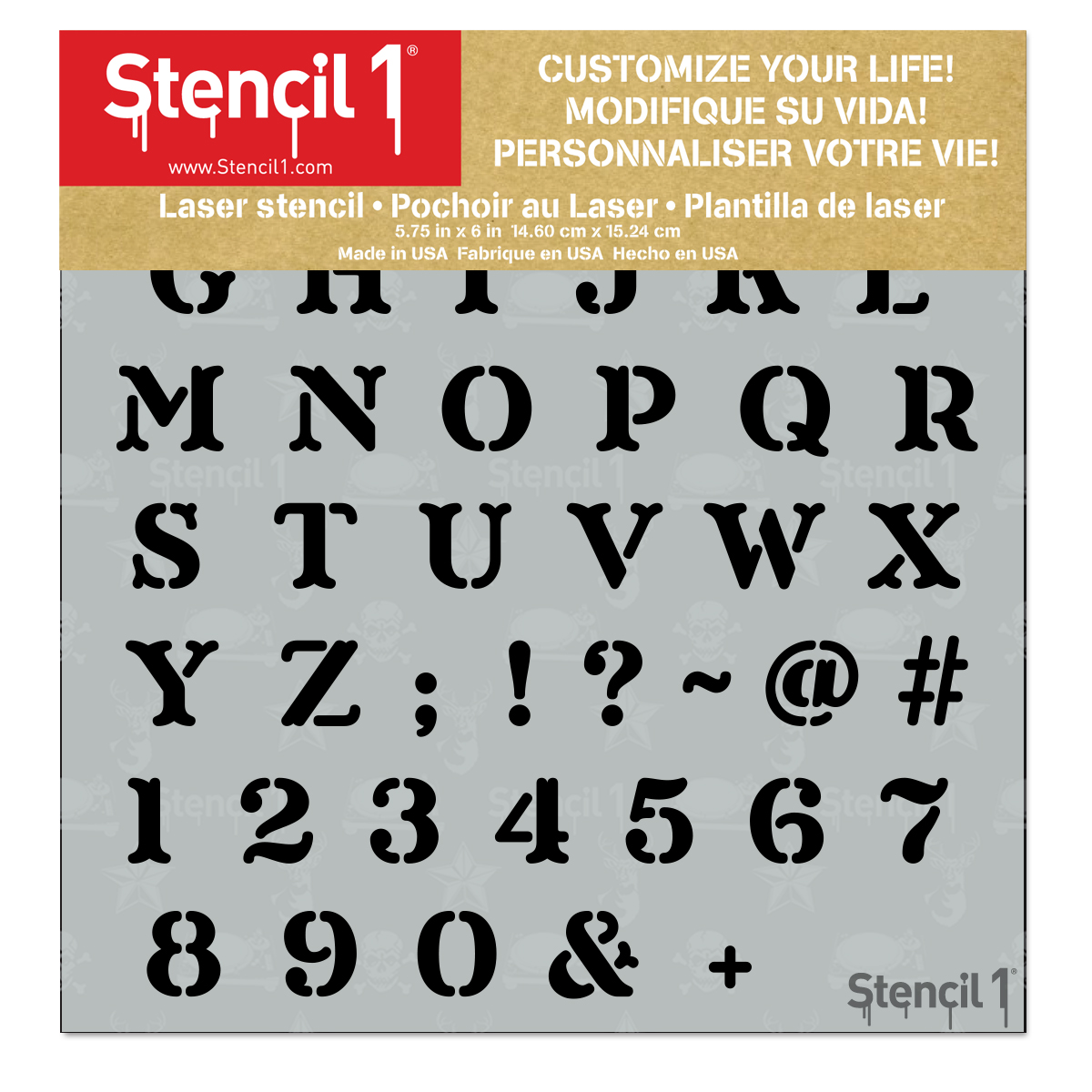 Printable Calligraphy Letter Stencils